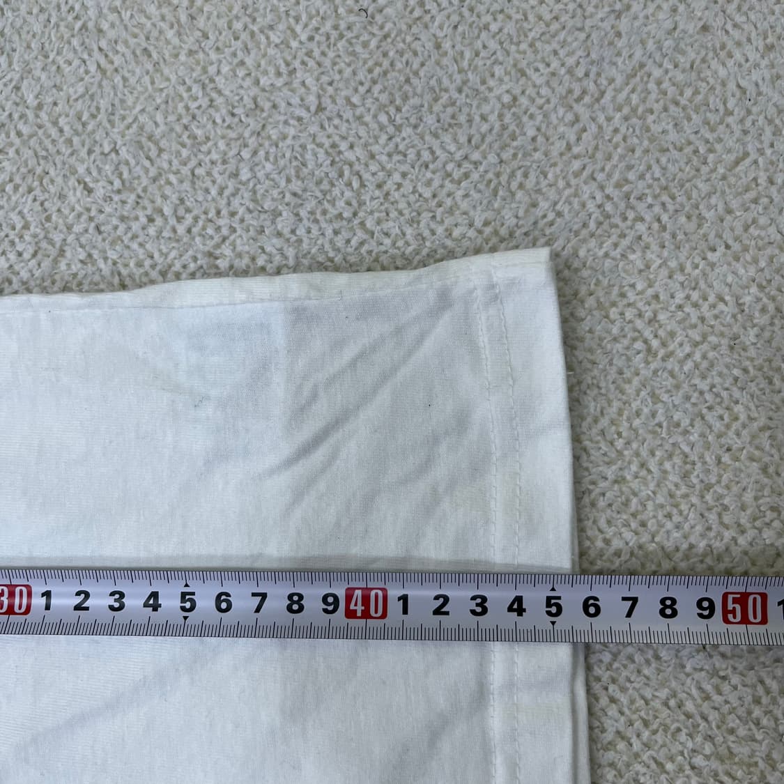 실측확인 레터프롬문 여성 크롭 반팔티 0415M 상품이미지7