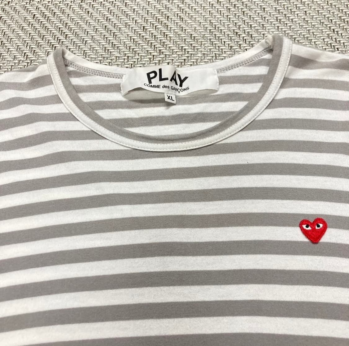 (XL)꼼데가르송 스트라이프 긴팔티 상품이미지4