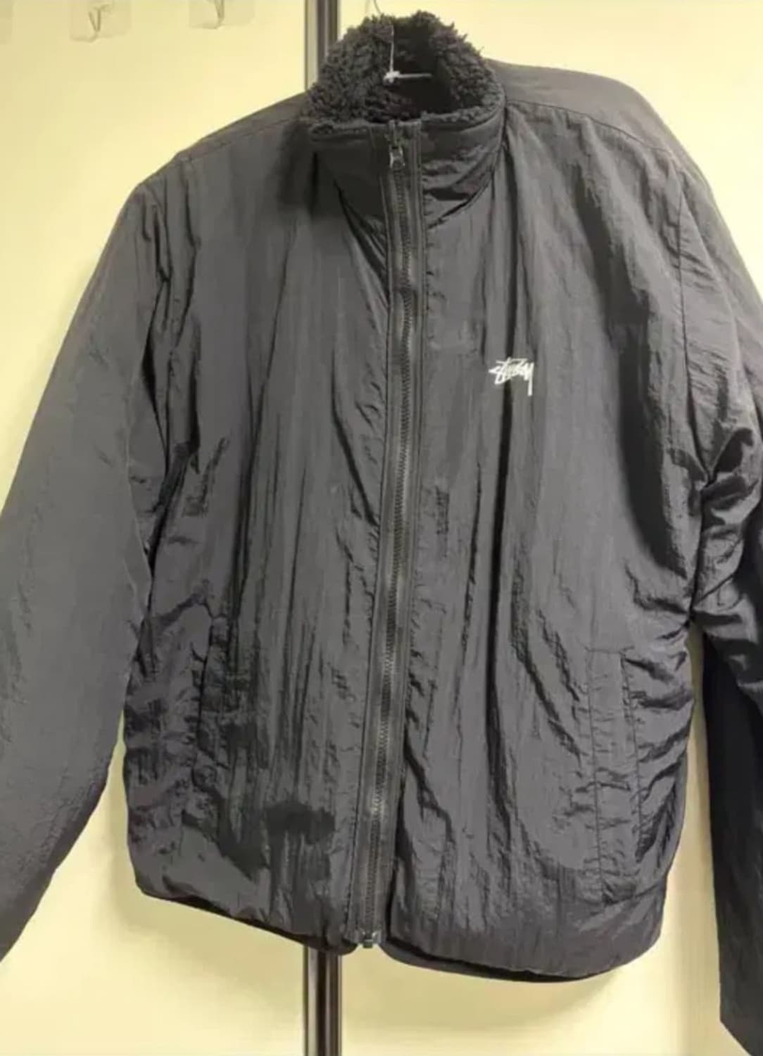 스투시 쉐르파 리버시블 자켓 블랙 L 상품이미지6