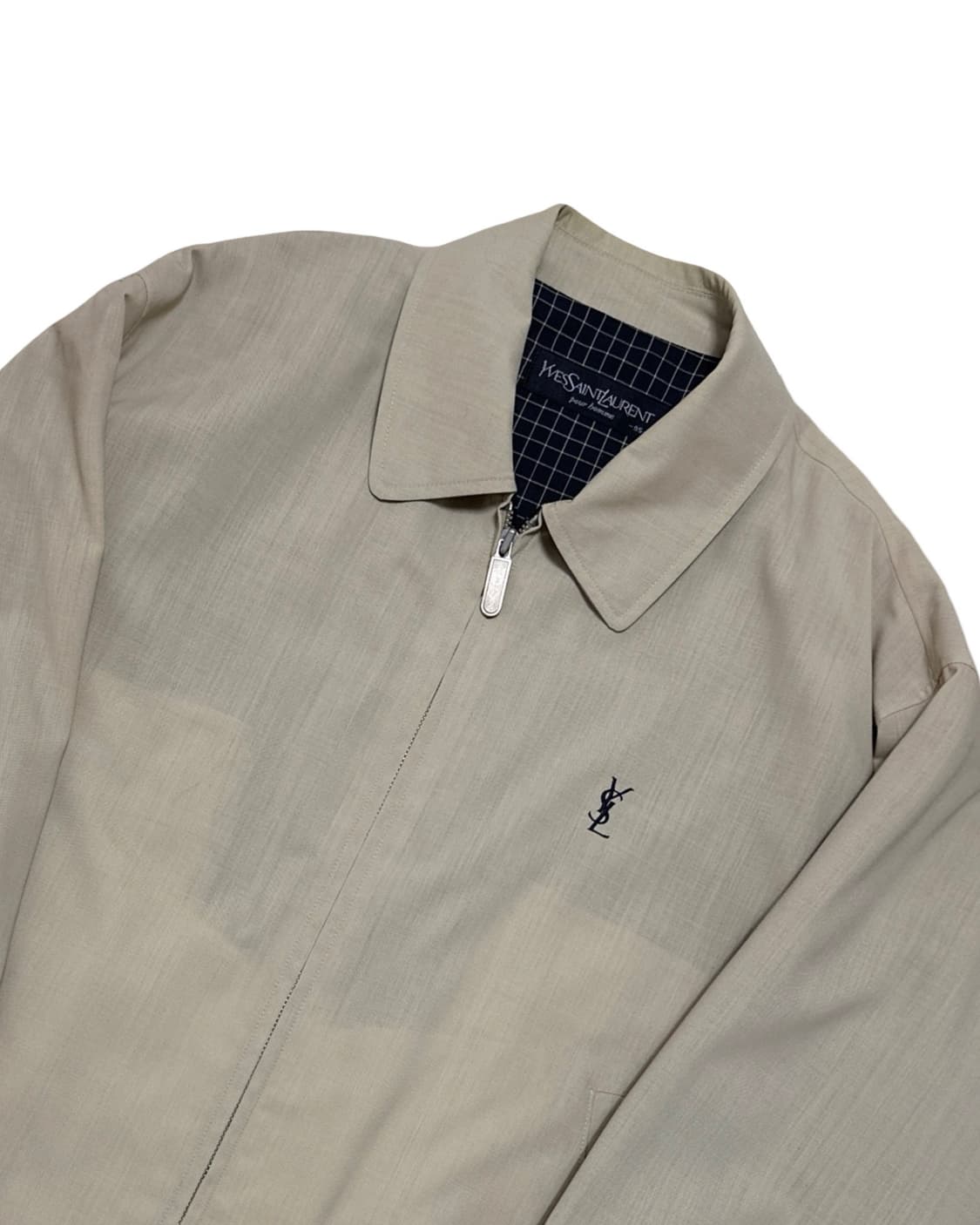 YSL 입생로랑 베이지 블루종 자켓 상품이미지3