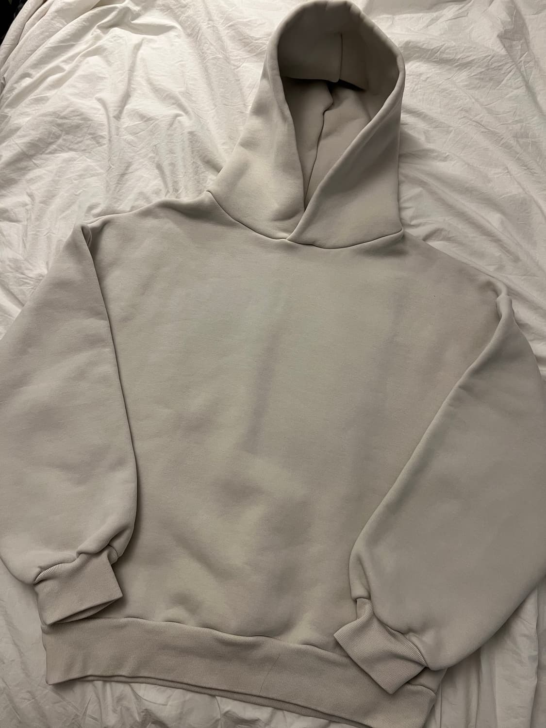 칸예 복각 velour garments 750gsm 후드티 ecru 상품이미지1
