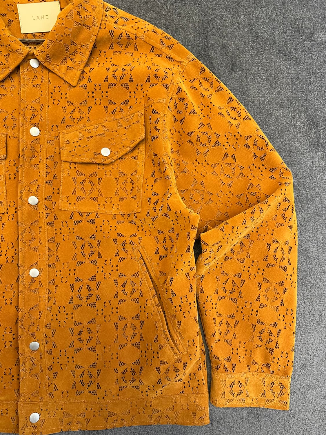 LANE 카멜색상 매쉬 자켓 XL 상품이미지2