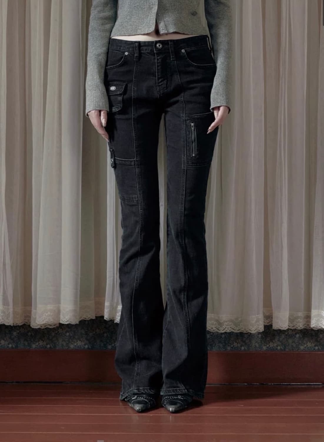 보헤미안서울 부츠컷 포켓 딥 그레이  상품이미지1