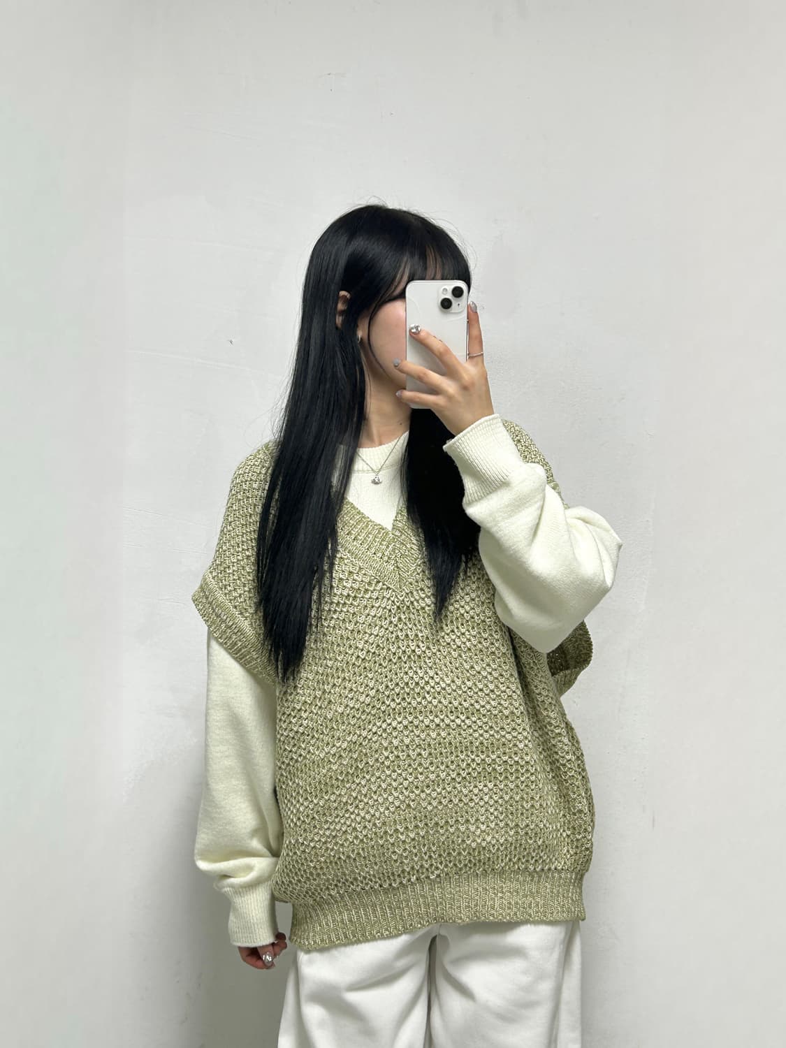 새터 니트 조끼  상품이미지1