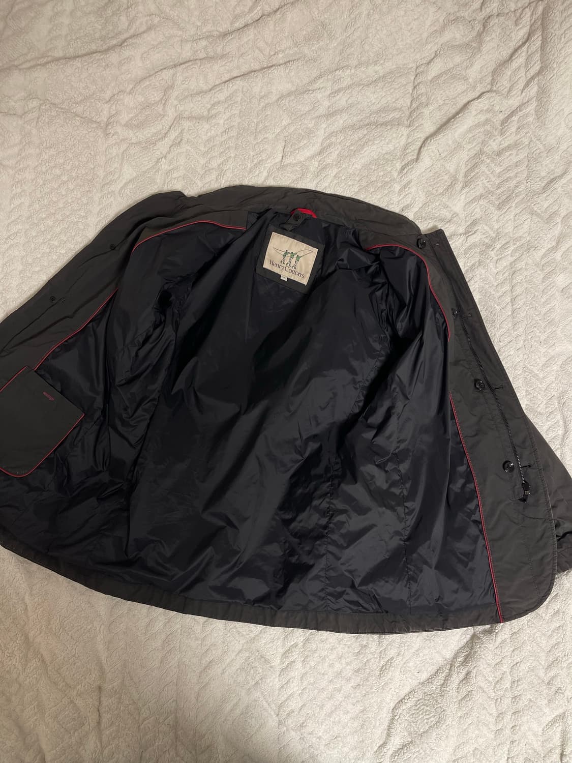 코오롱 헨리 코튼 2way자켓 차콜 100 (내피 자켓 없음) 상품이미지7