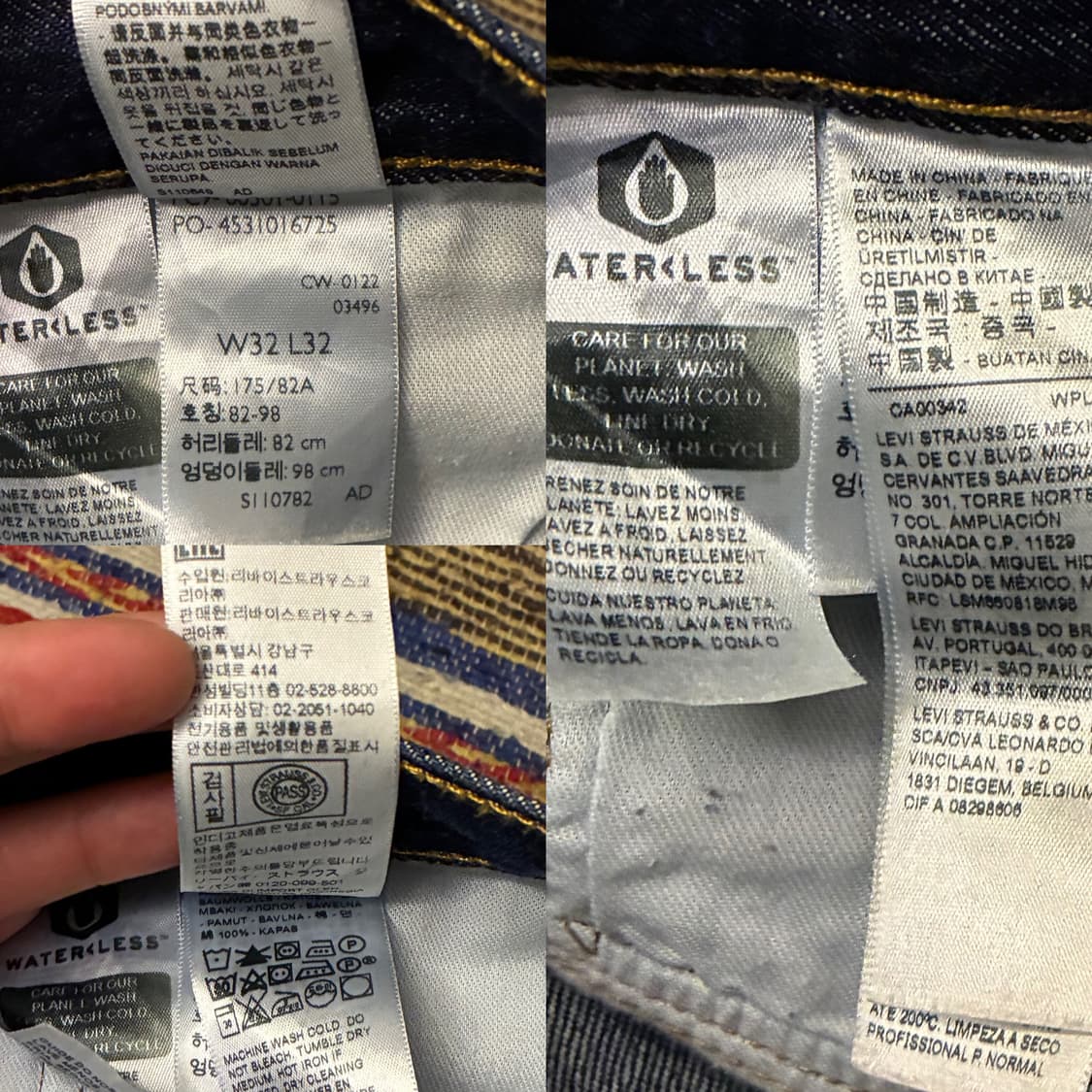 (32)Levis 리바이스 501 진청 데님 청바지 스트레이트핏 상품이미지9