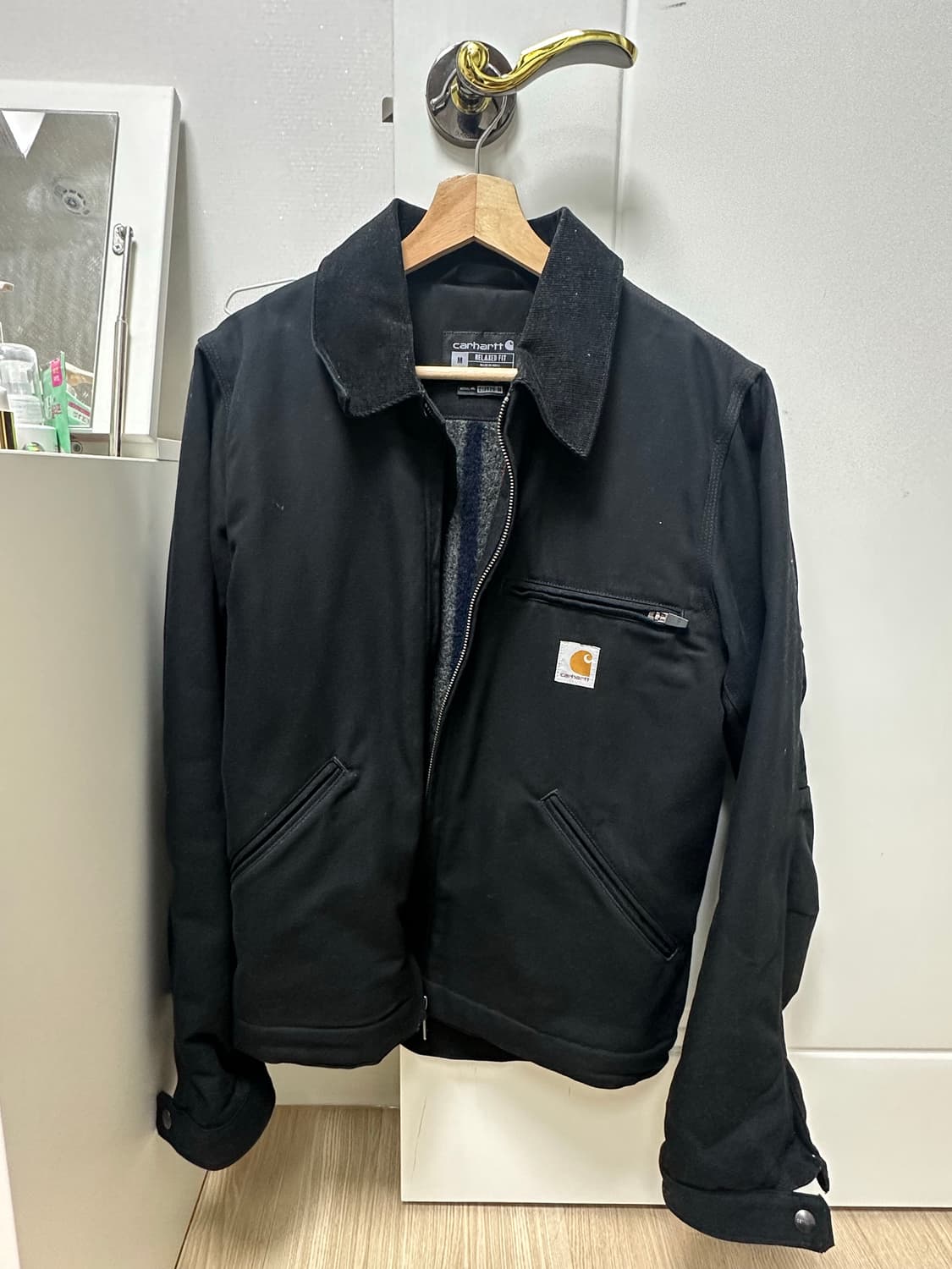 칼하트 US 디트로이트 자켓 블랙 M 상품이미지1