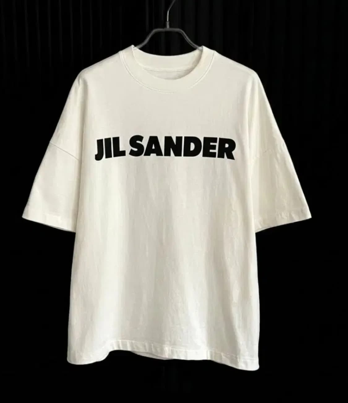 정품)95)질샌더 JIL SANDER 반팔 티셔츠 화이트 박시핏 상품이미지1