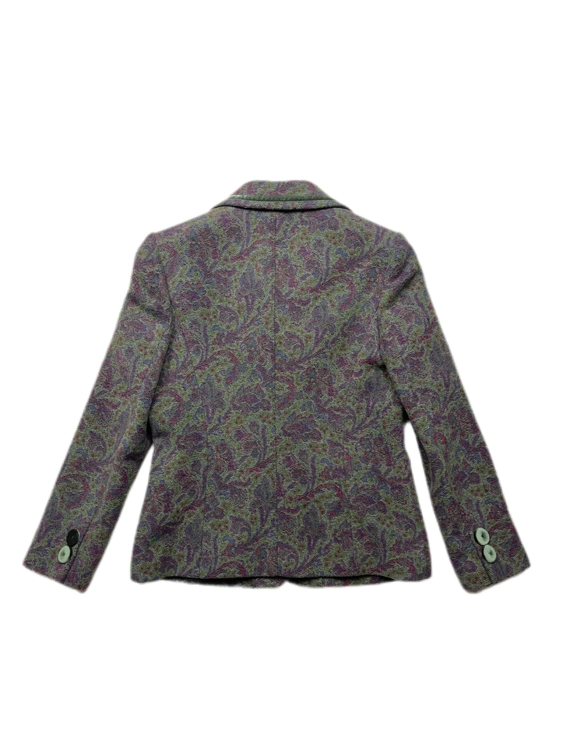 패턴 울 코트 상품이미지5