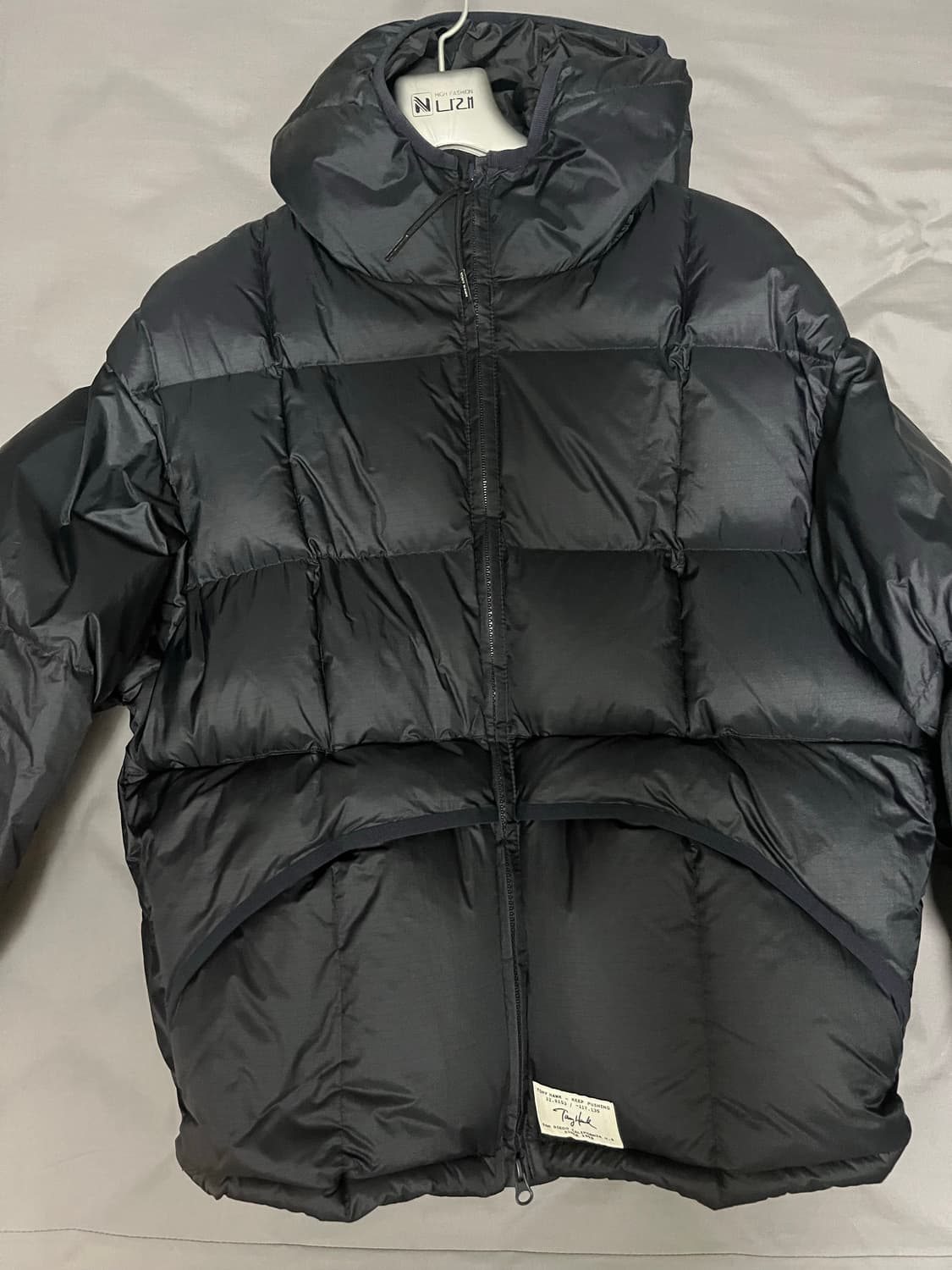 토니호크 스퀘어 프리미엄 다운 후드 숏푸퍼 네이비 상품이미지1