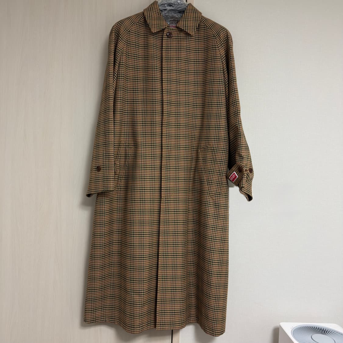 KENZO 겐조 체크 트렌치 코트 52 새상품 상품이미지5