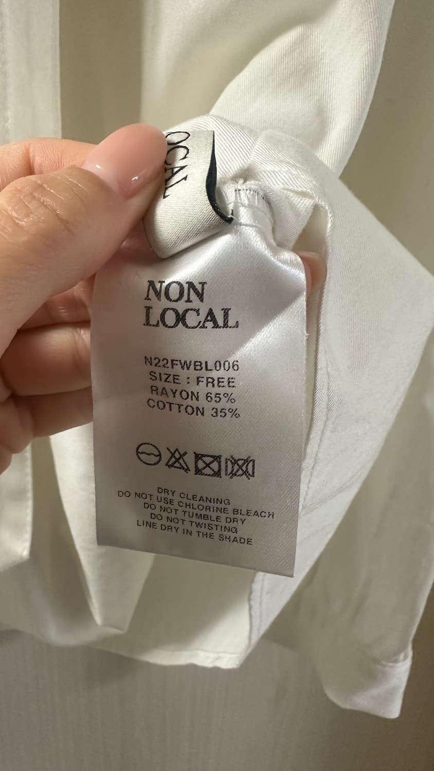 논로컬 타이 블라우스 상품이미지6