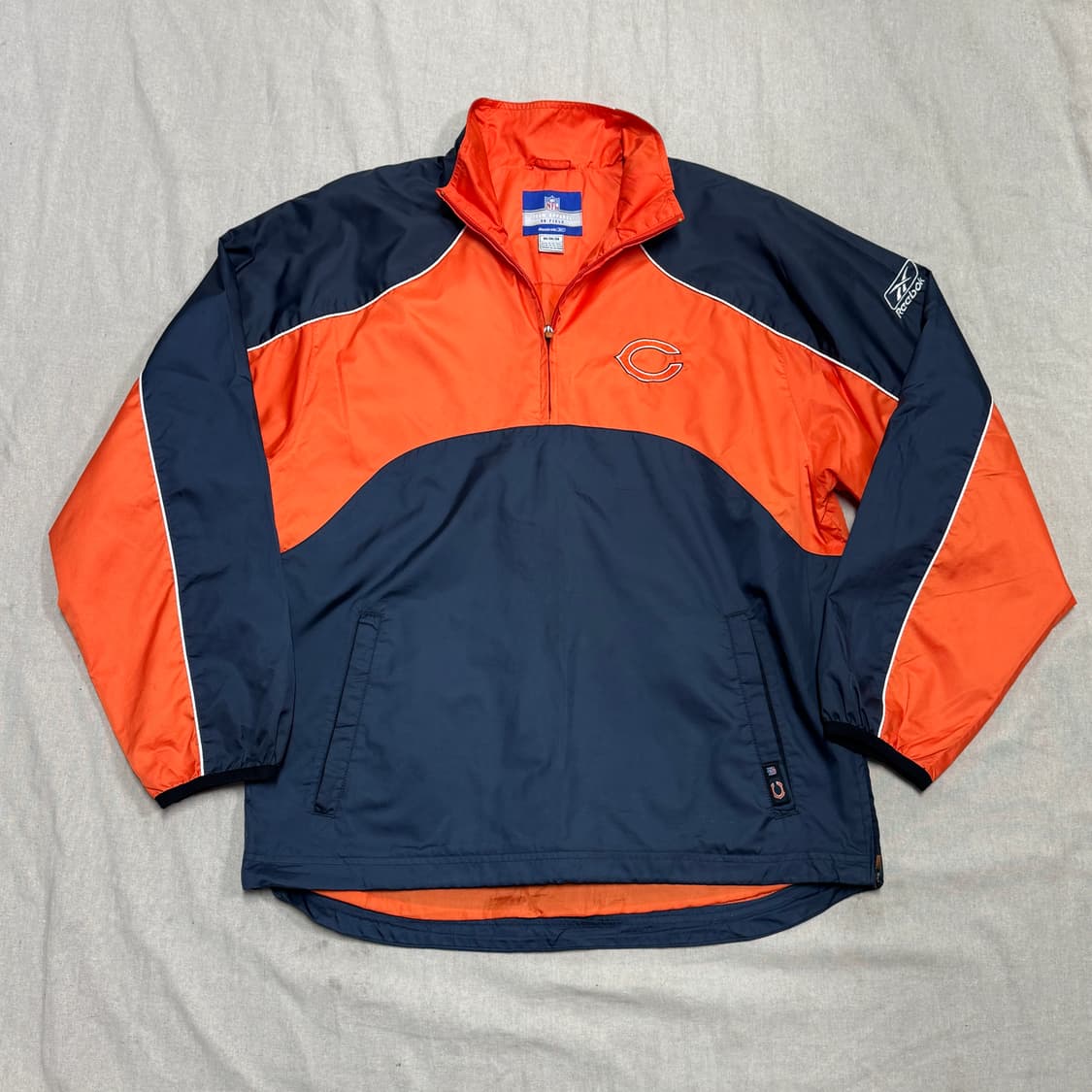 리복 NFL 90s 시카고베어스 나일론 반집업 M 상품이미지2