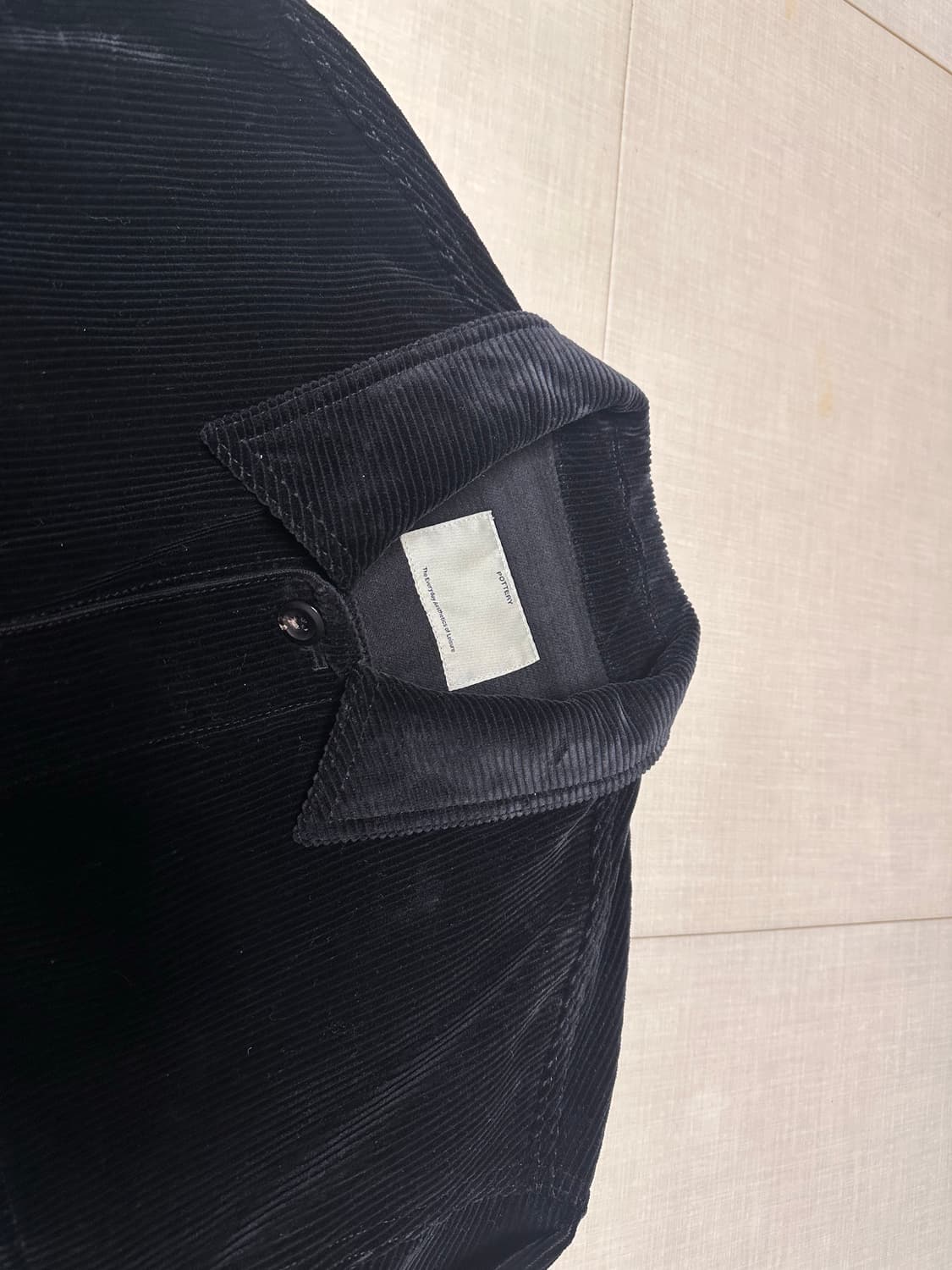 포터리 코듀로이 트러커 자켓 타입3 블랙 3사이즈 상품이미지2