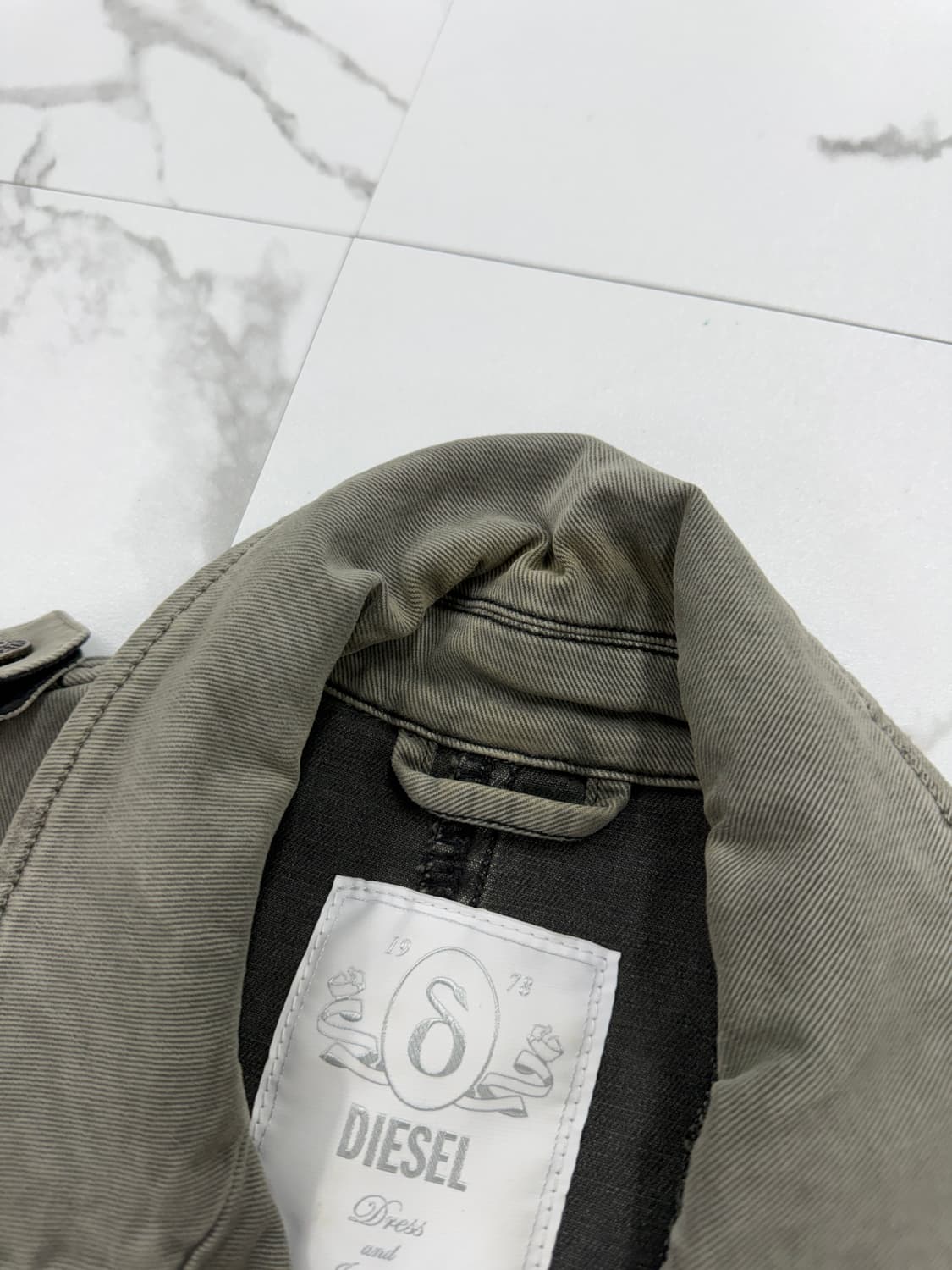 디젤 워시드 코튼 라이더 자켓 상품이미지4