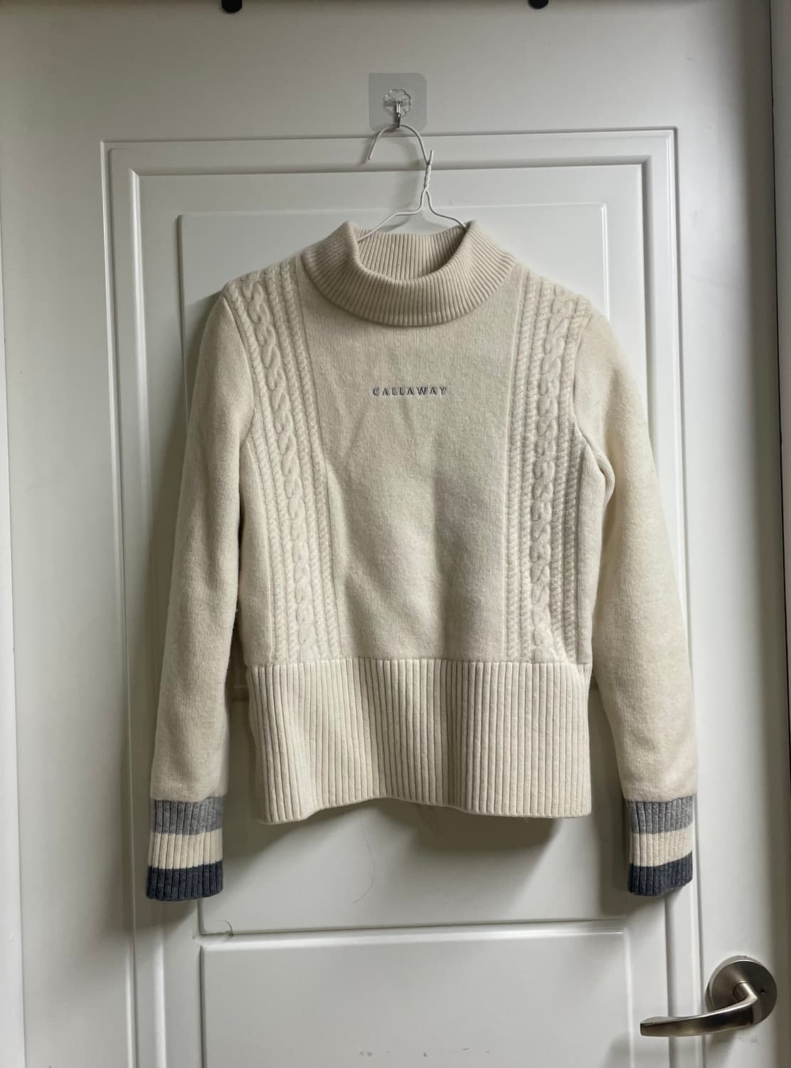 캘러웨이 여성 케이블 니트 방풍 스웨터  상품이미지1