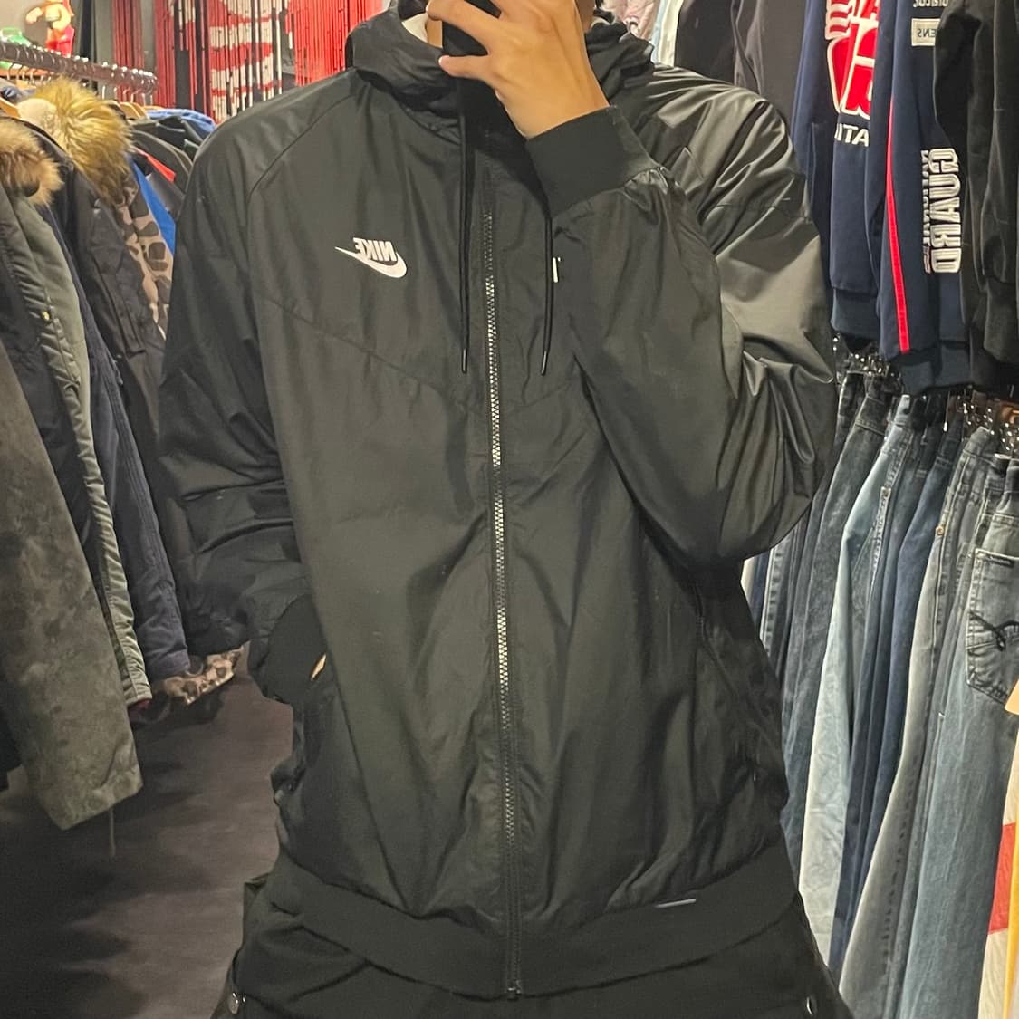 [IM] NIKE 나이키 블랙 바람막이 상품이미지1