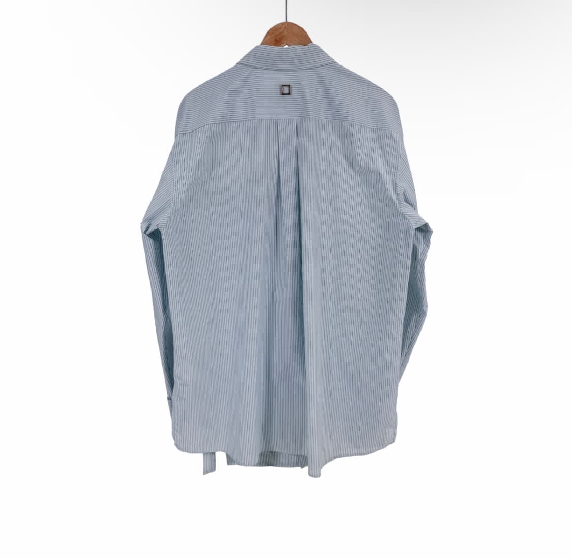 [50] 우영미 남성 스트라이프 오버사이즈 깅엄 셔츠 자켓 블루 상품이미지2