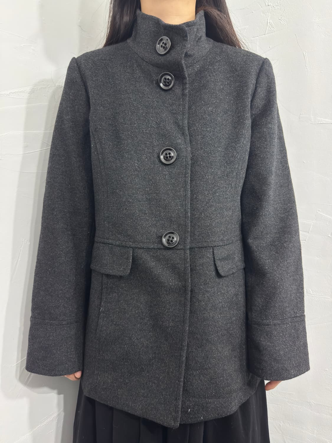 fob export button wool jacket 상품이미지2