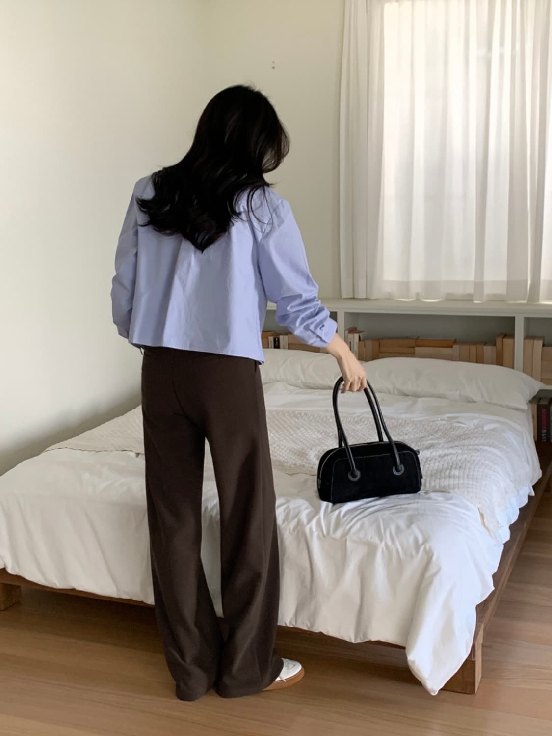 (새상품, 미개봉) 98도씨 워크 히든밴딩 일자 슬랙스 (도톰ver.) 상품이미지6