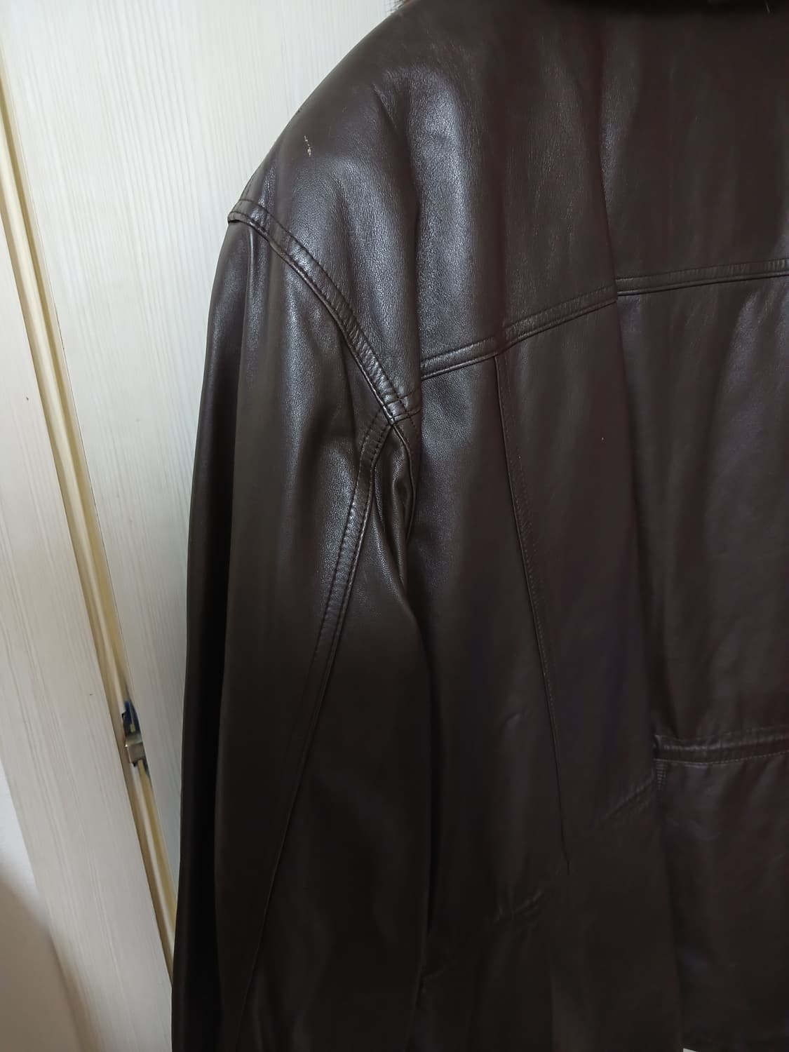 빈티지 벤츄라 밍크칼라 가죽자켓(105사이즈)  상품이미지5