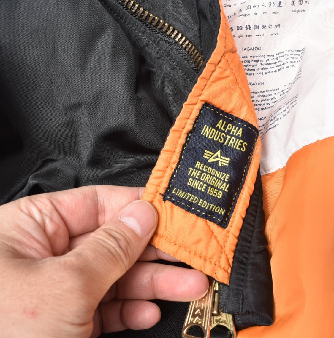 알파 인더스트리 MA-1 항공점퍼 플라이트 자켓 M  N0645 상품이미지5