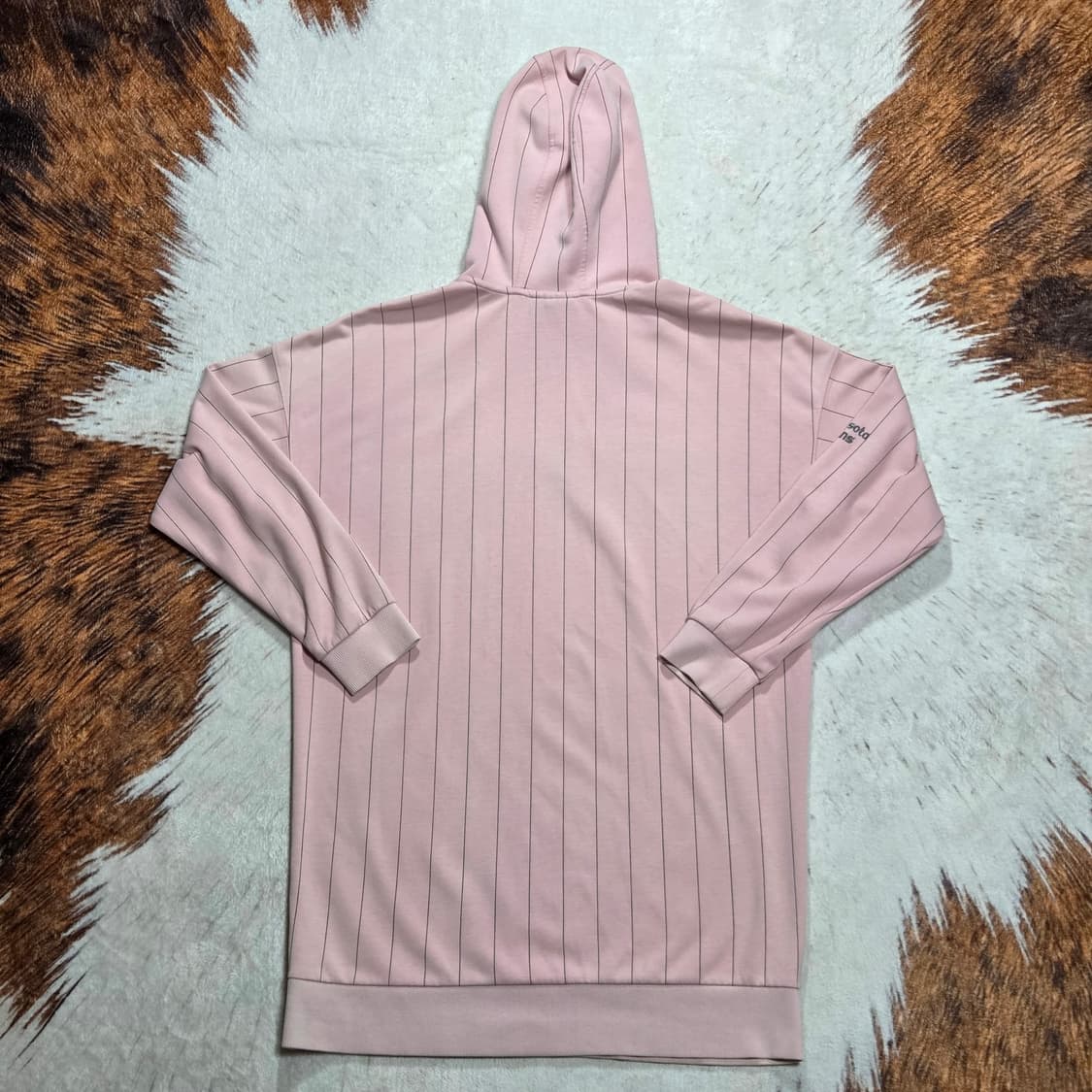 MLB 핑크 스트라이프 후드티 상품이미지4