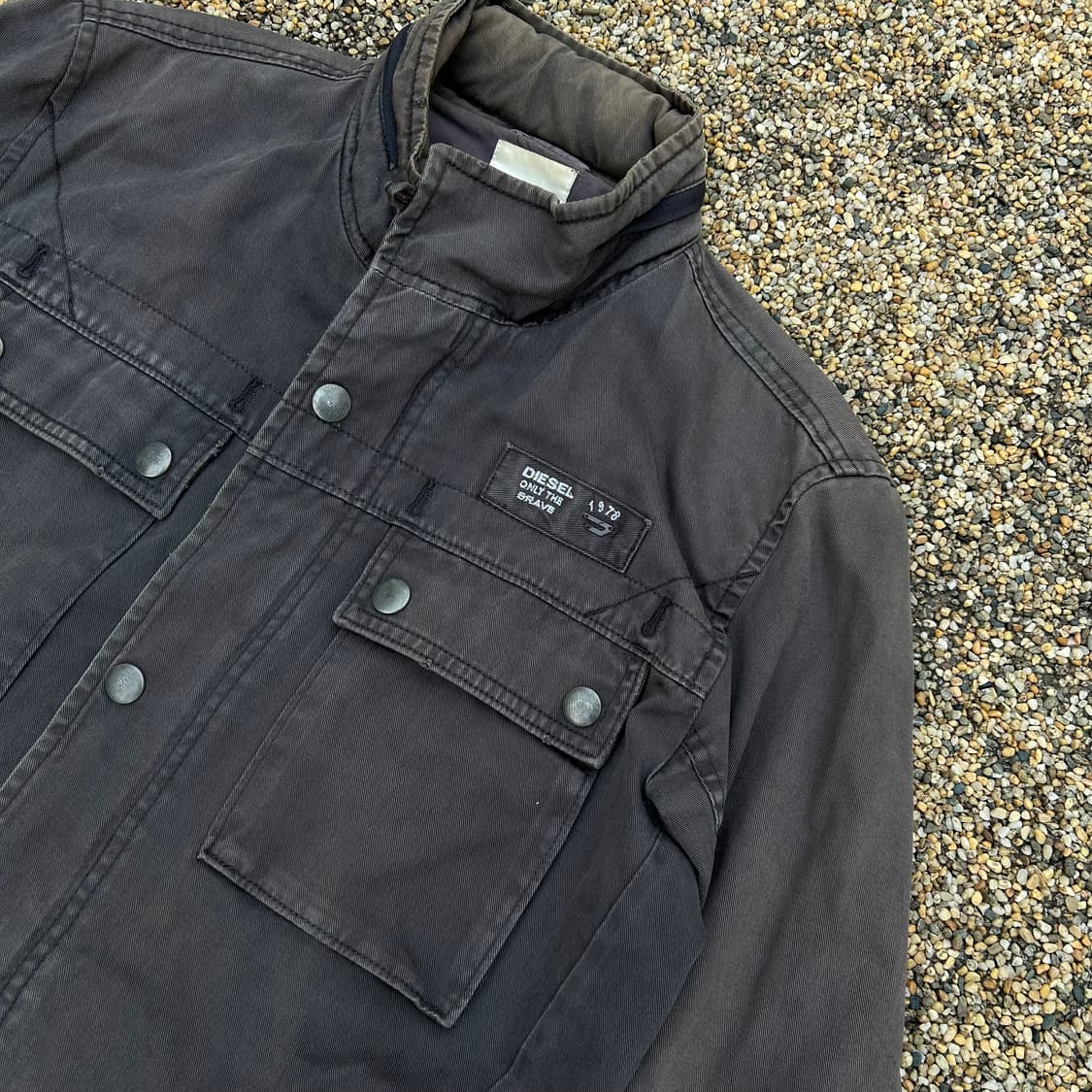 디젤(DISEL) 빈티지 흑청 멀티포켓 자켓 상품이미지4
