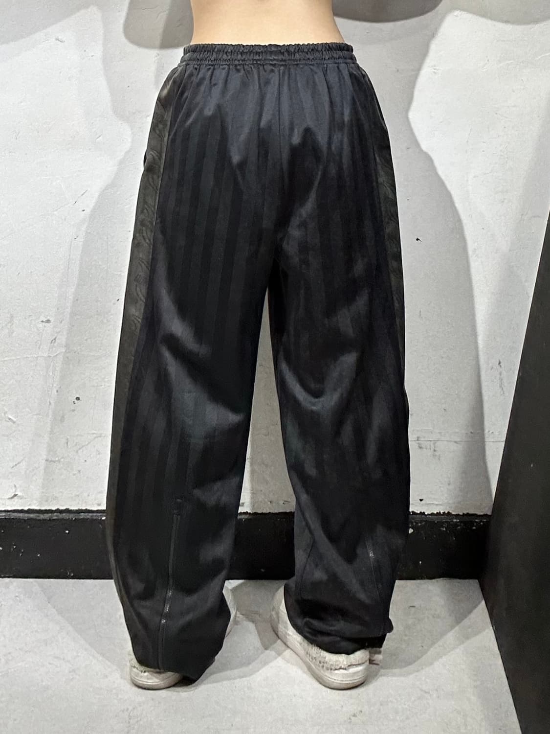 푸마 블랙 사이드 라인 댄스 추리닝 트레이닝 와이드 팬츠 M 상품이미지3