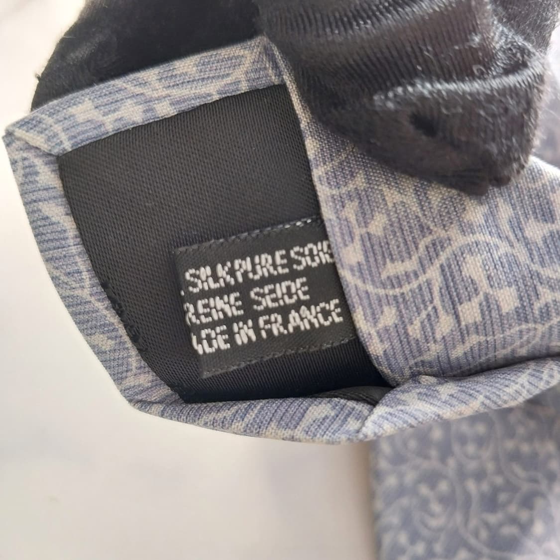 세루티 실크 하늘색 패턴 넥타이 8cm A+등급 K1326
 상품이미지10