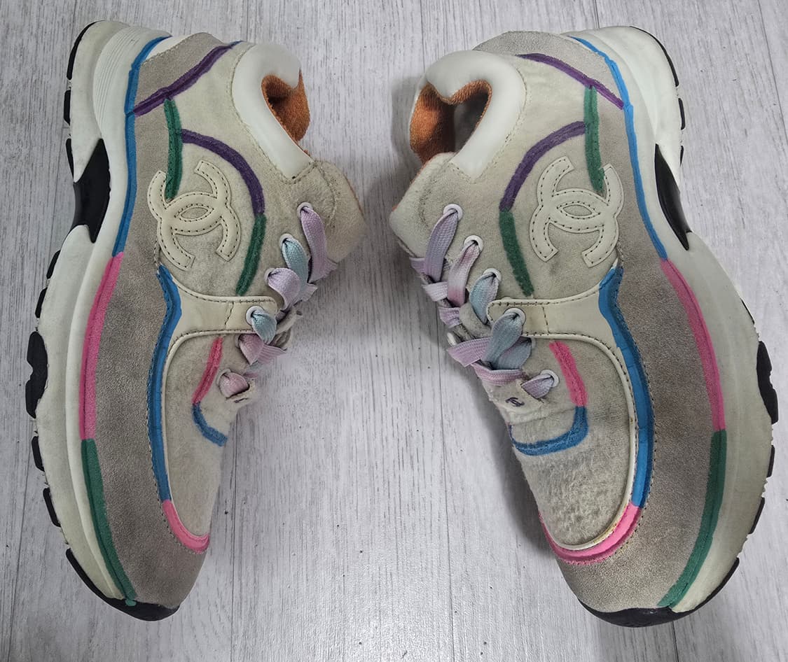 (정품) 샤넬 믹스드 파이버 스니커즈 38 (명품 여자 신발 크루즈) 상품이미지2