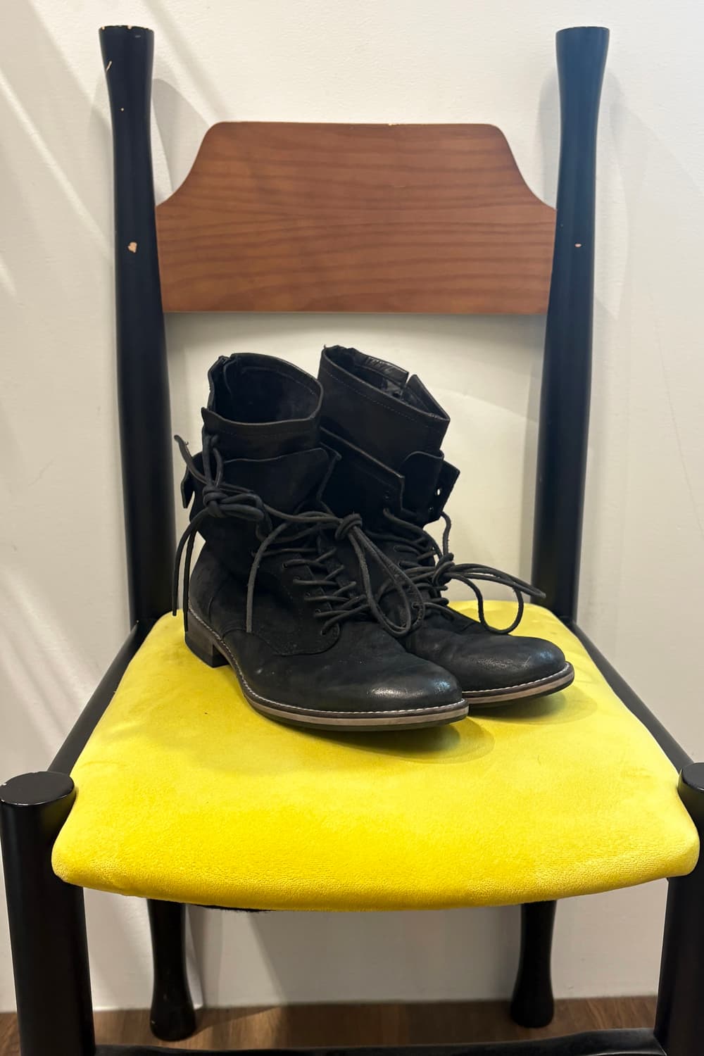 Tornado Mart Layered Lace-up Boots 상품이미지1