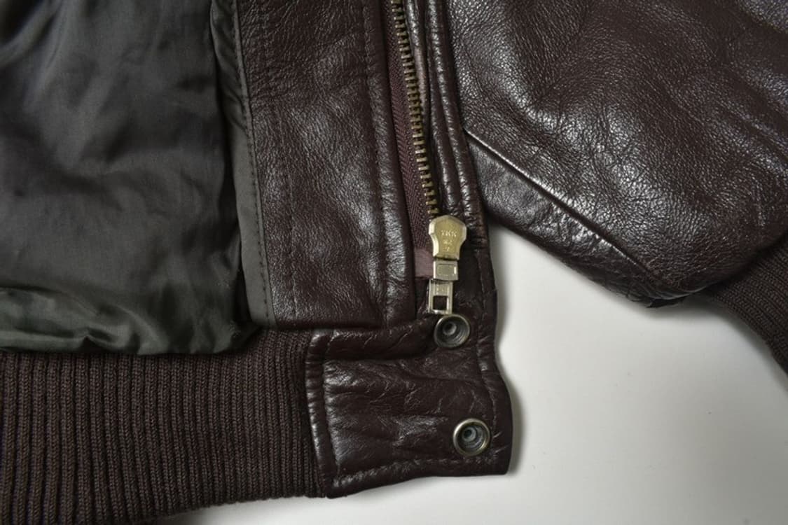 리얼 레더 A-2 항공 점퍼 가죽 자켓 N1172 상품이미지4