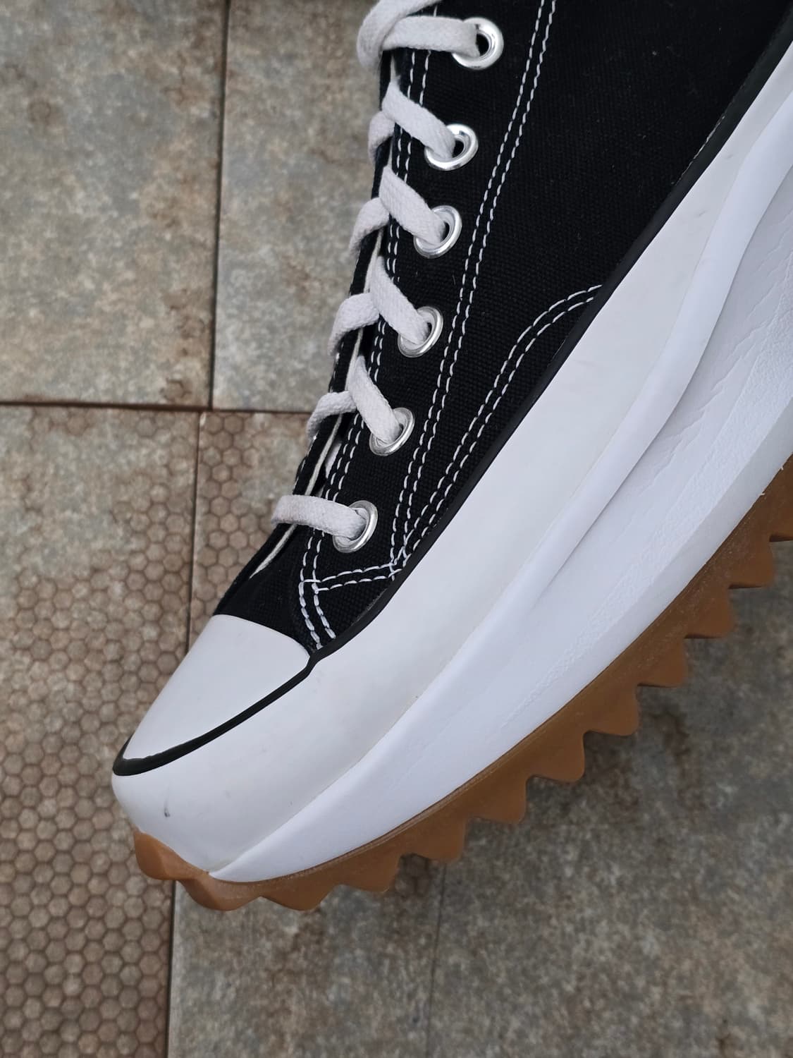 (280)컨버스 런스타 하이크 로우 검흰  상품이미지4