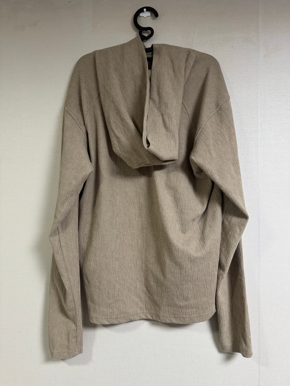 기철 후드 니트 - 베이지 L 상품이미지5