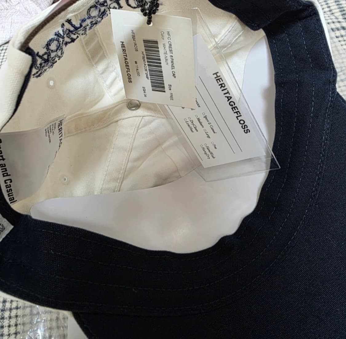 택포 새상품) 헤리티지플로스 모자 hdc crest 6 panel cap 상품이미지6