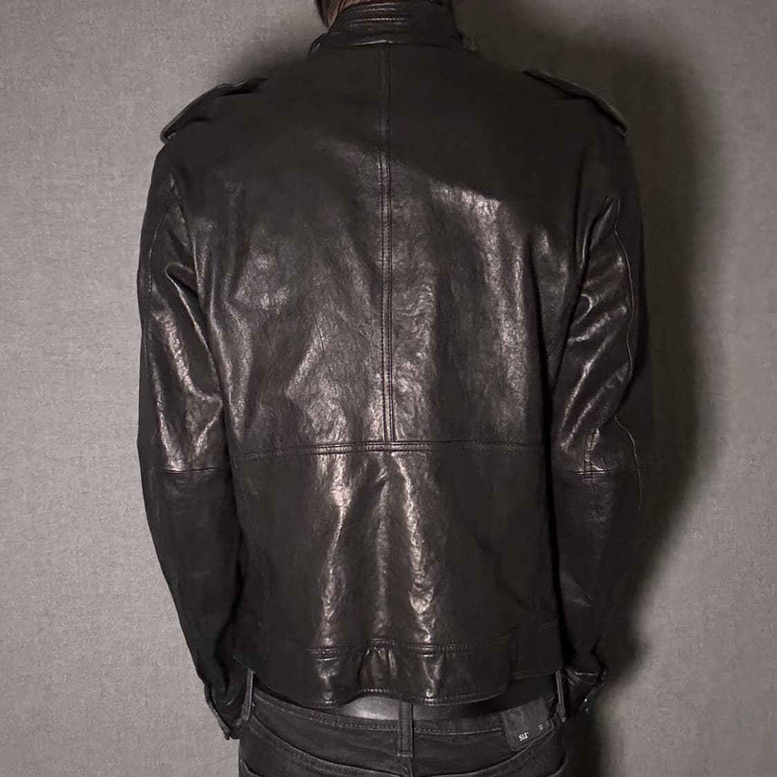 lamb skin leather jacket 상품이미지6