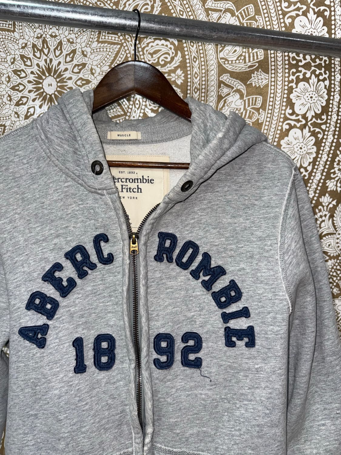 아베크롬비 빈티지 머슬핏 기모 후드집업  상품이미지4