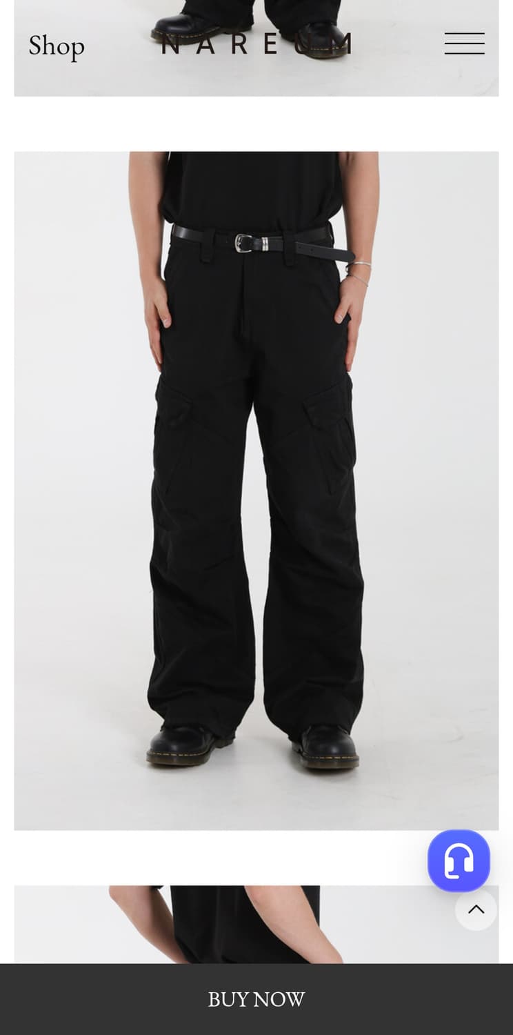 L 빈티지 다잉 워싱 카고팬츠 베이지 상품이미지5