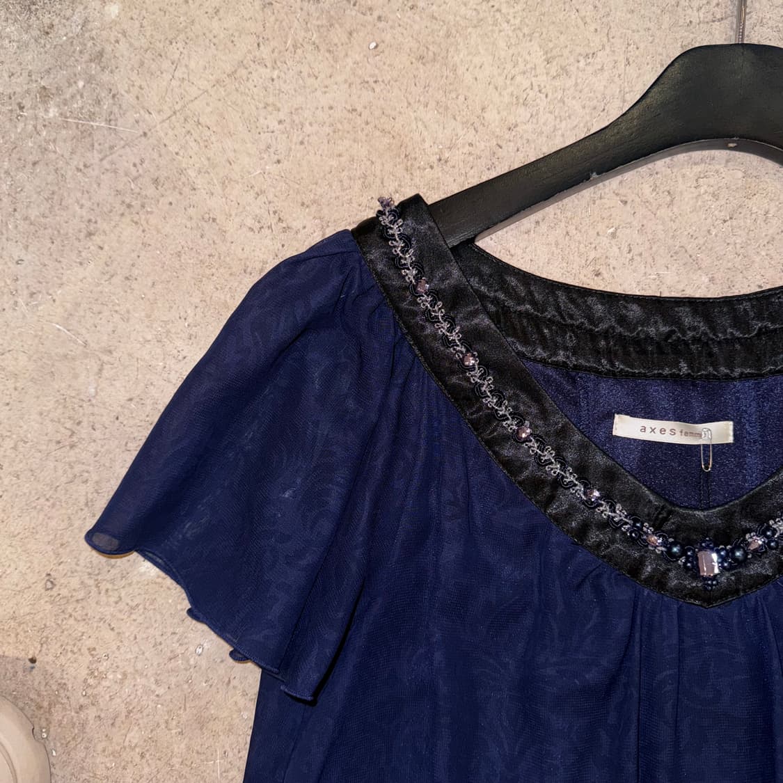 AXES FEMME 밑단 퍼프라인 원피스 상품이미지2