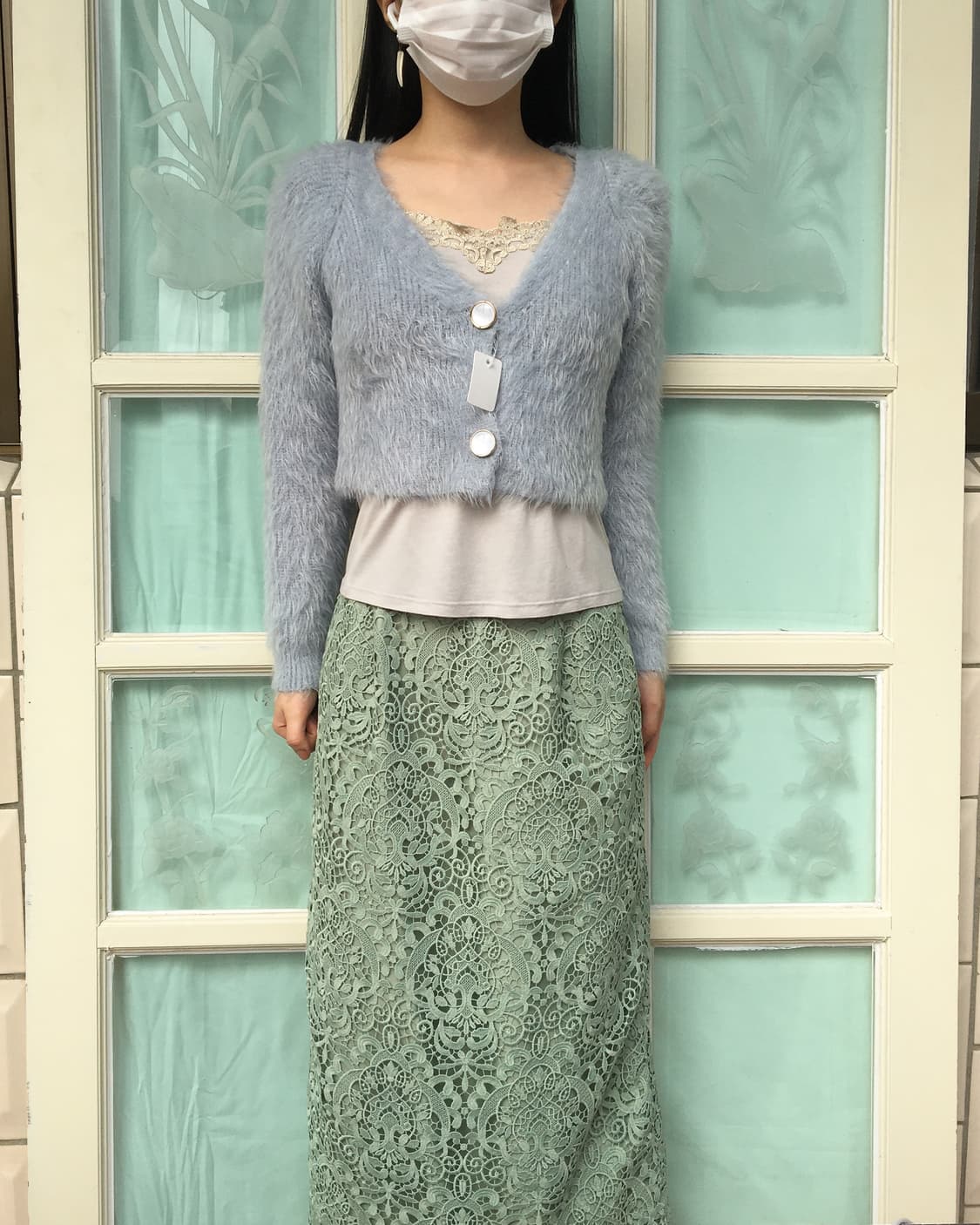Fluffy knit cardigan 상품이미지1