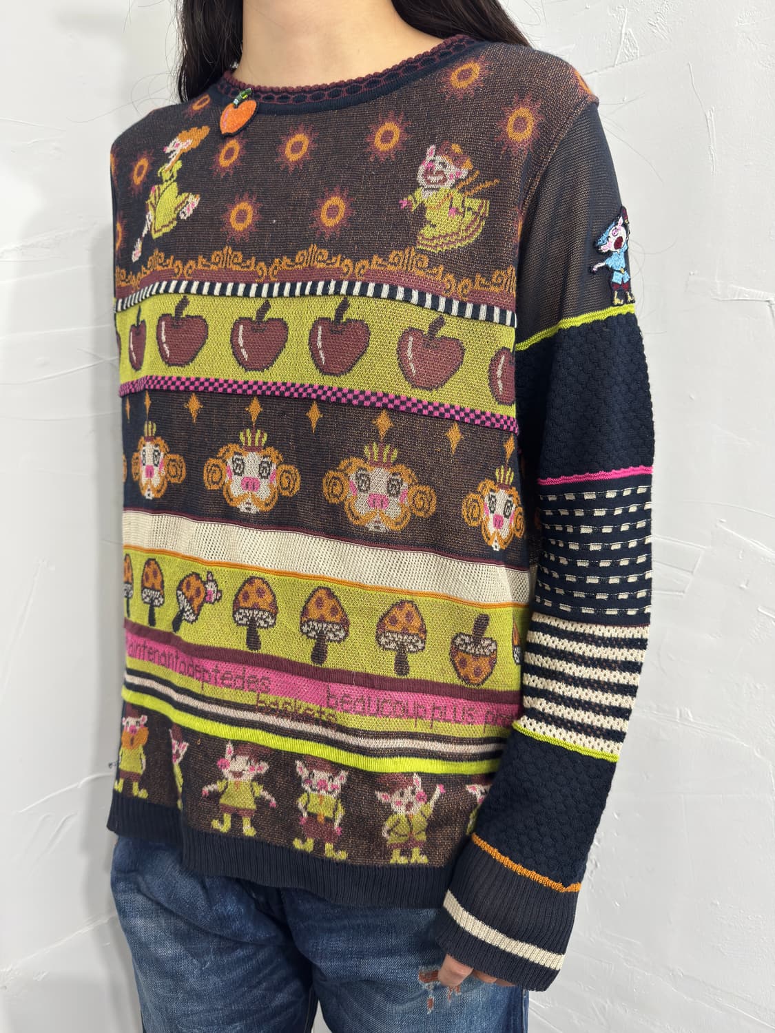 olleborebla design knit top 상품이미지3