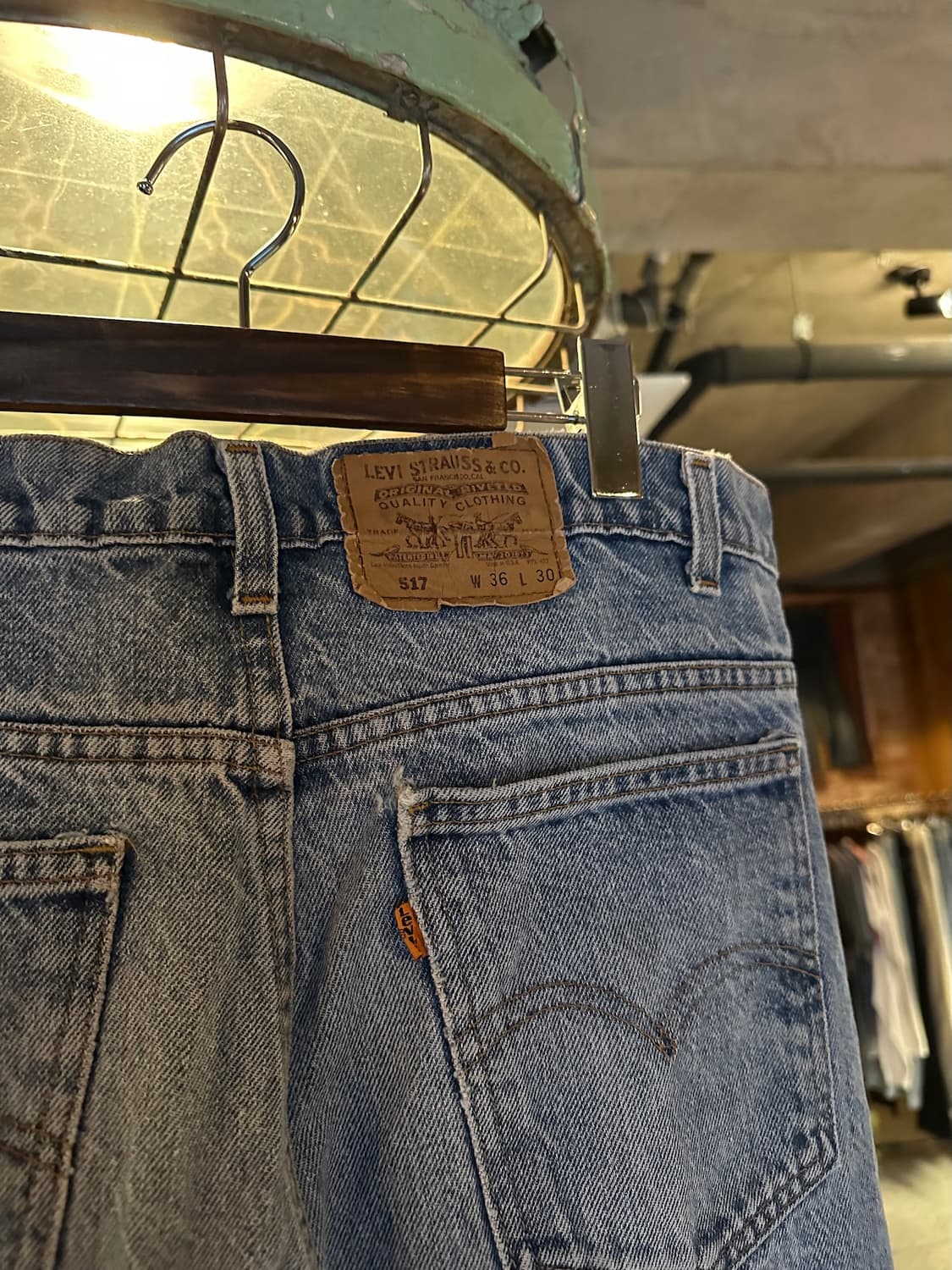 90s USA Levis 517 Boot Cut Denim Pants 상품이미지7