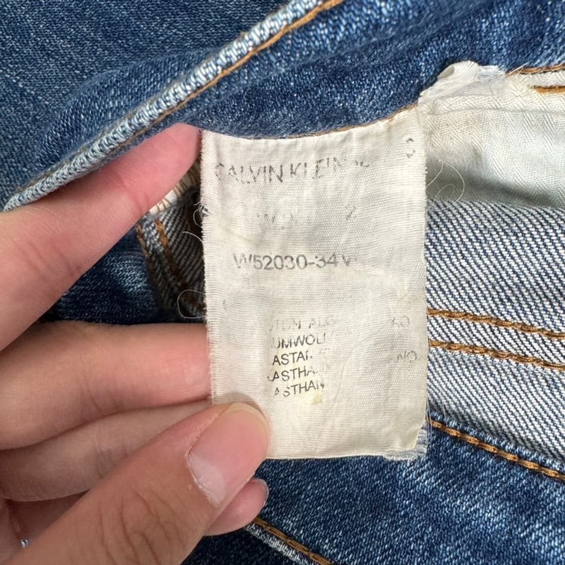CALVIN KLEIN 중청 데님 팬츠 상품이미지5