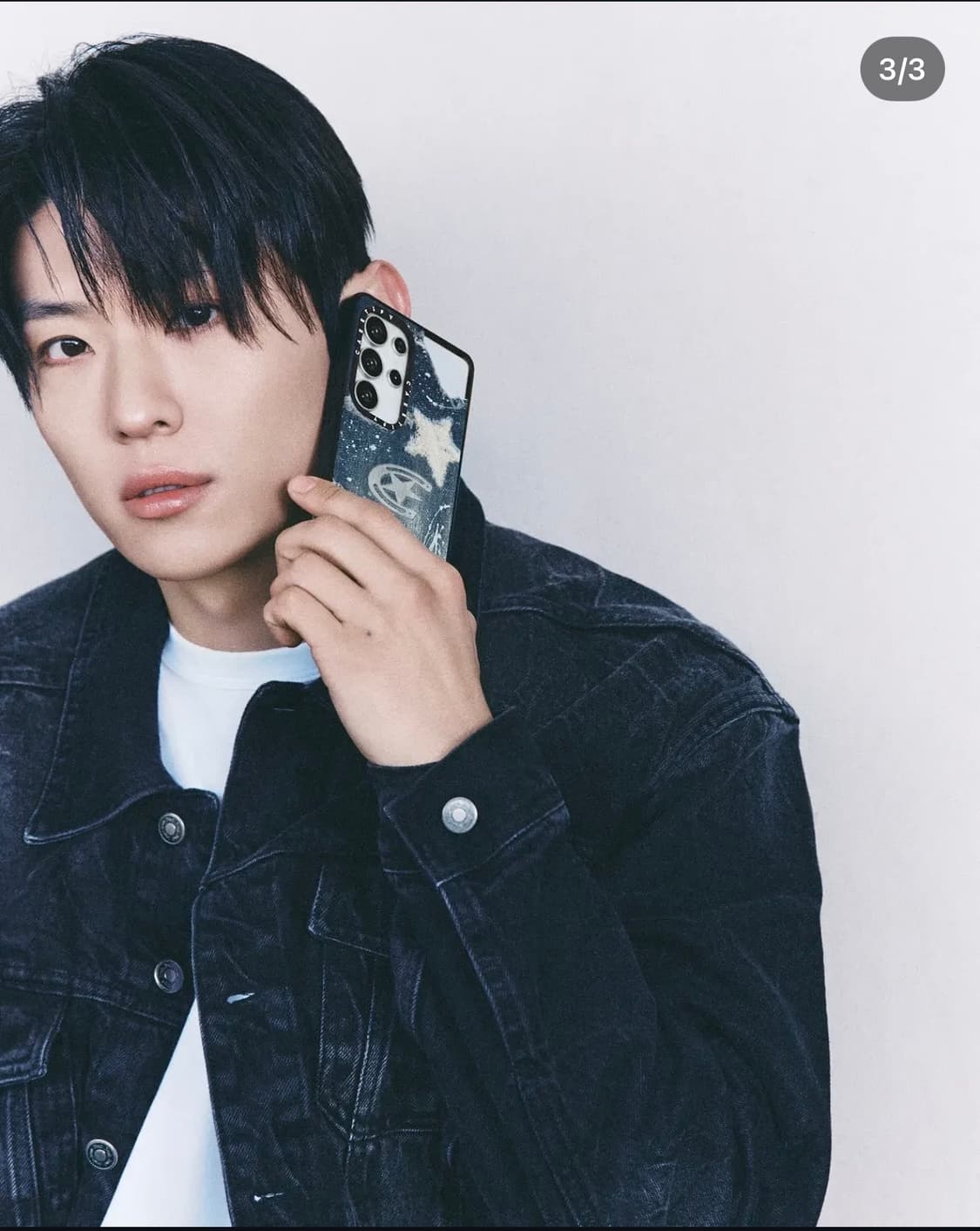 엘무드 모노 데님 트러커 크랙블랙(48) 상품이미지1