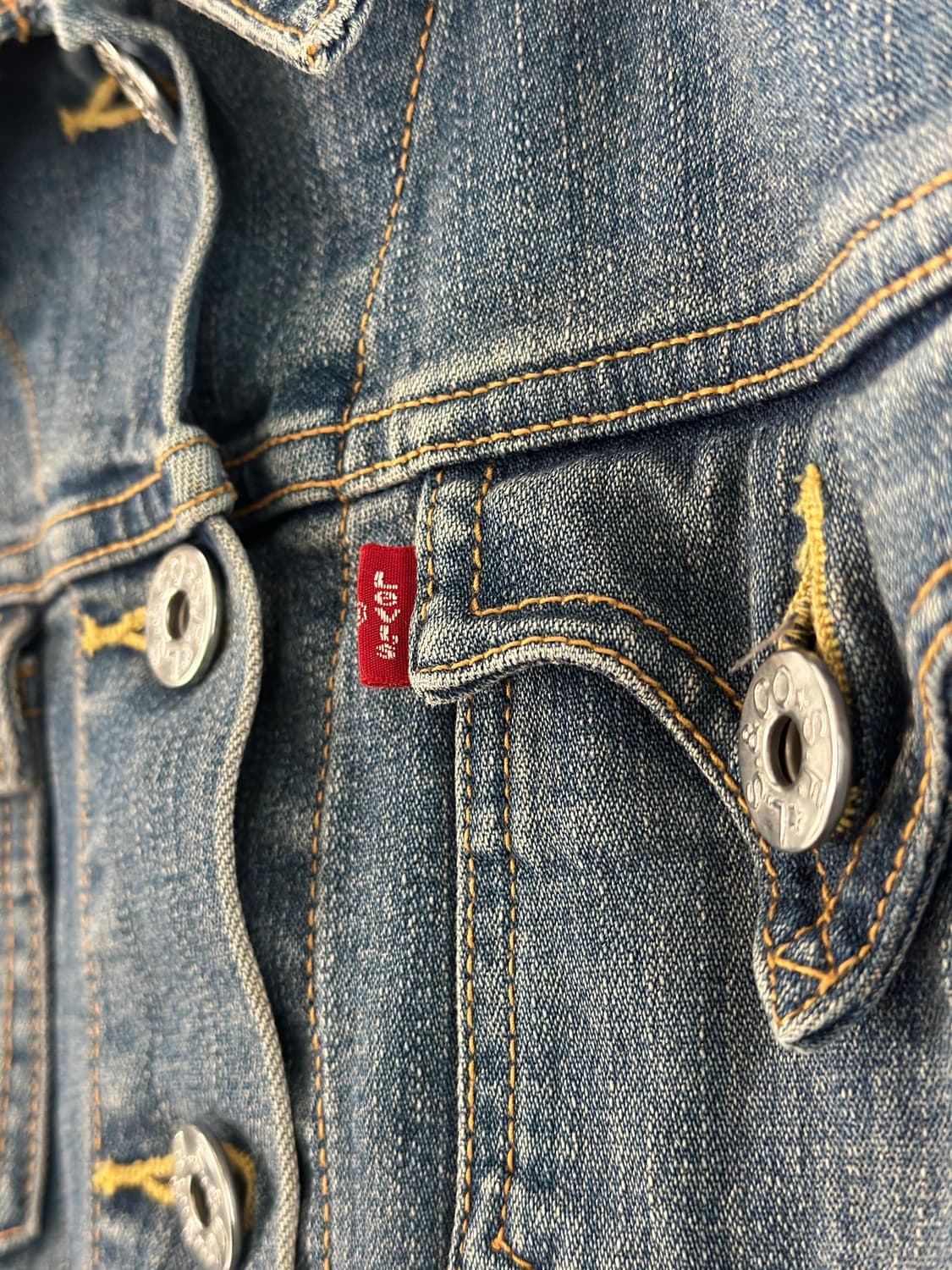 리바이스 00s 우먼 크롭 데님 자켓  상품이미지8