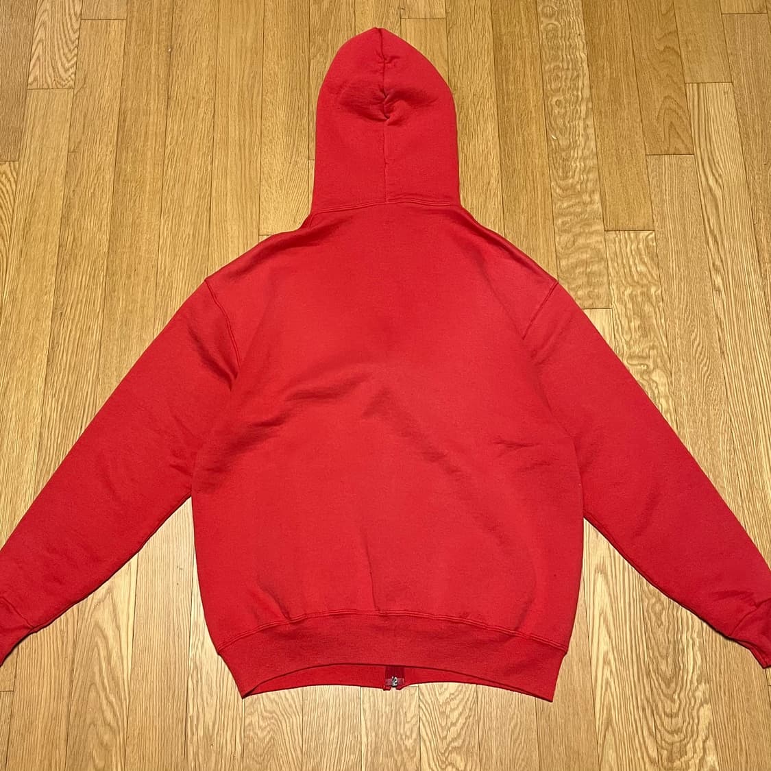 [XL] 90s USA 빈티지 러셀 후드집업 레드 상품이미지2