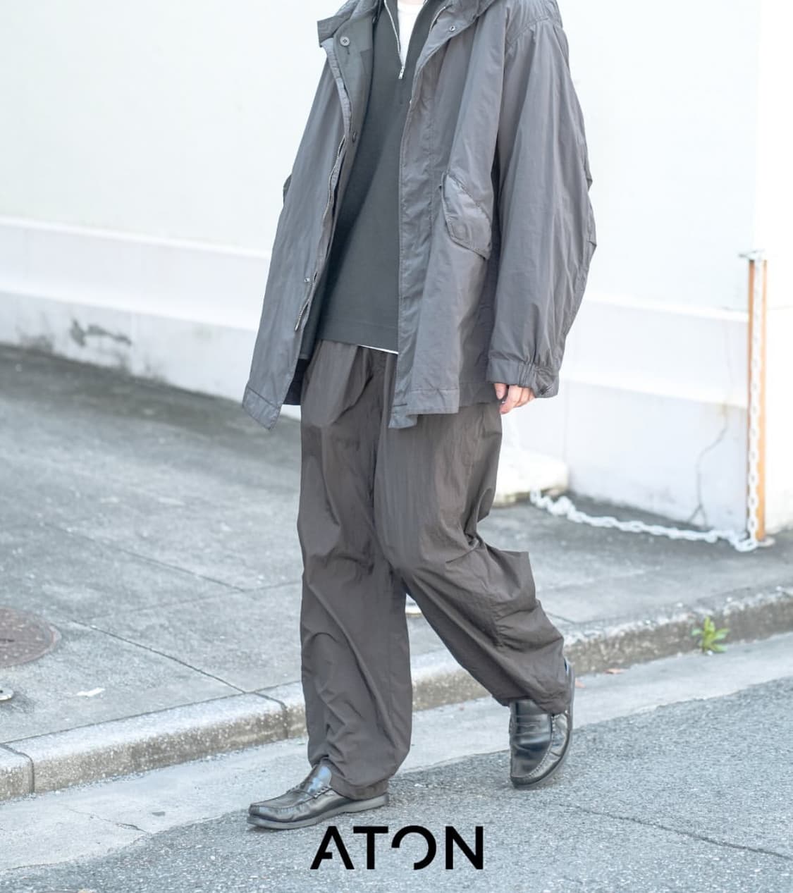 Aton 에어웨더 숏 모즈 코트 상품이미지10