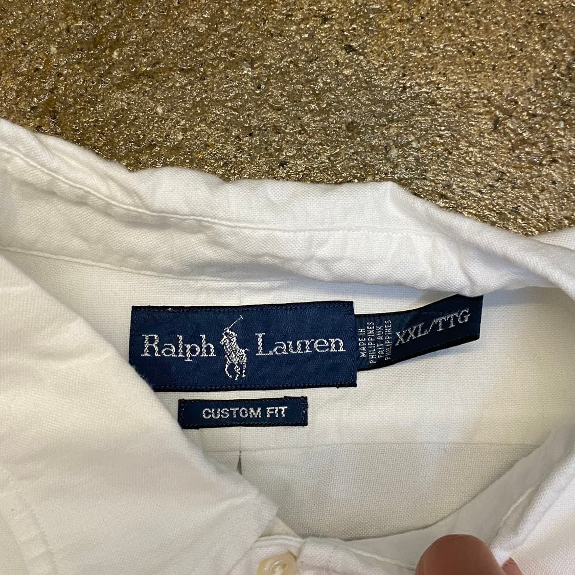 새상품급 미국 빈티지 폴로 랄프로렌 빅사이즈 흰 셔츠 남방 화이트 상품이미지4