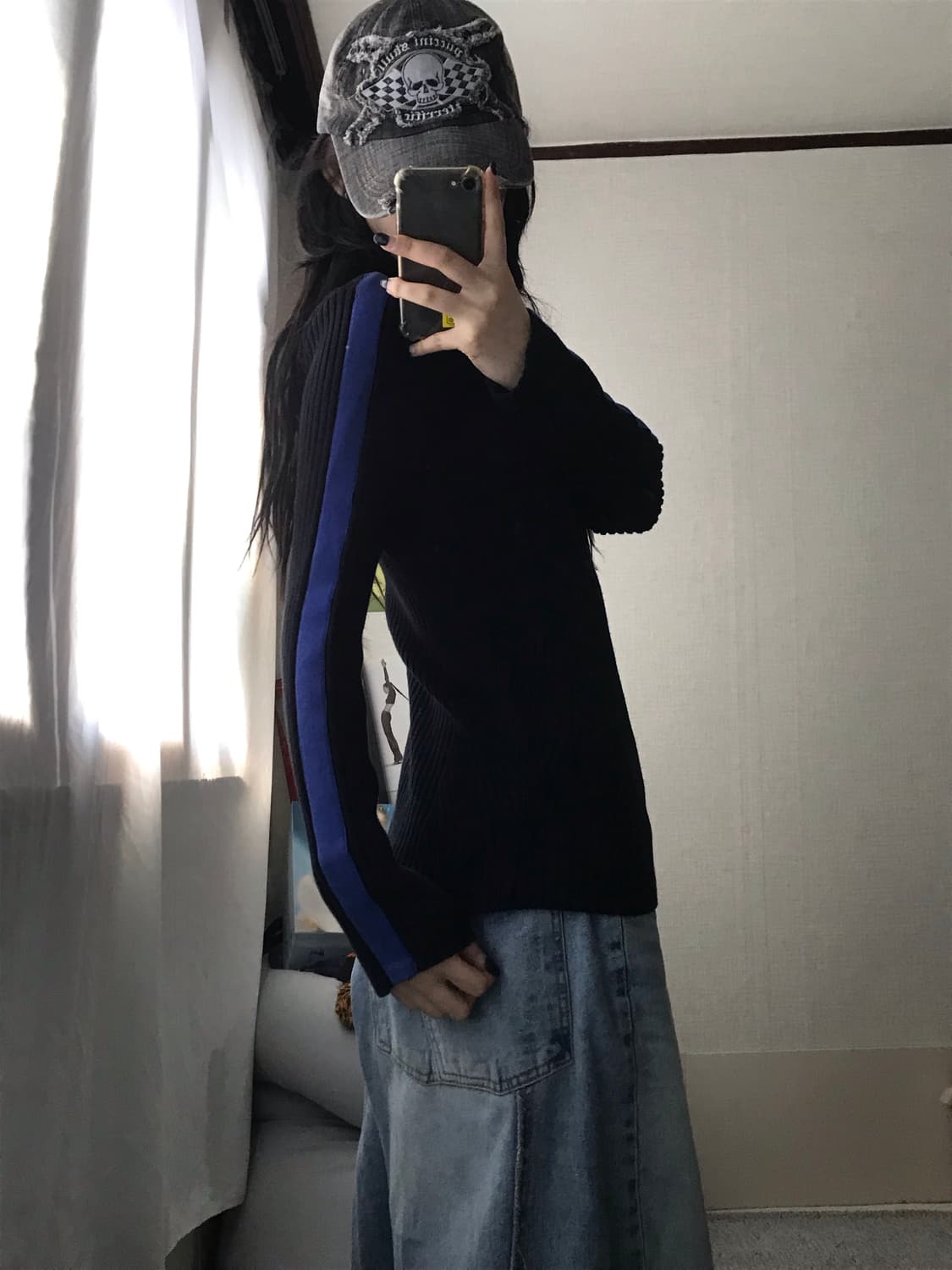 폴로 딱붙핏 니트집업 상품이미지3